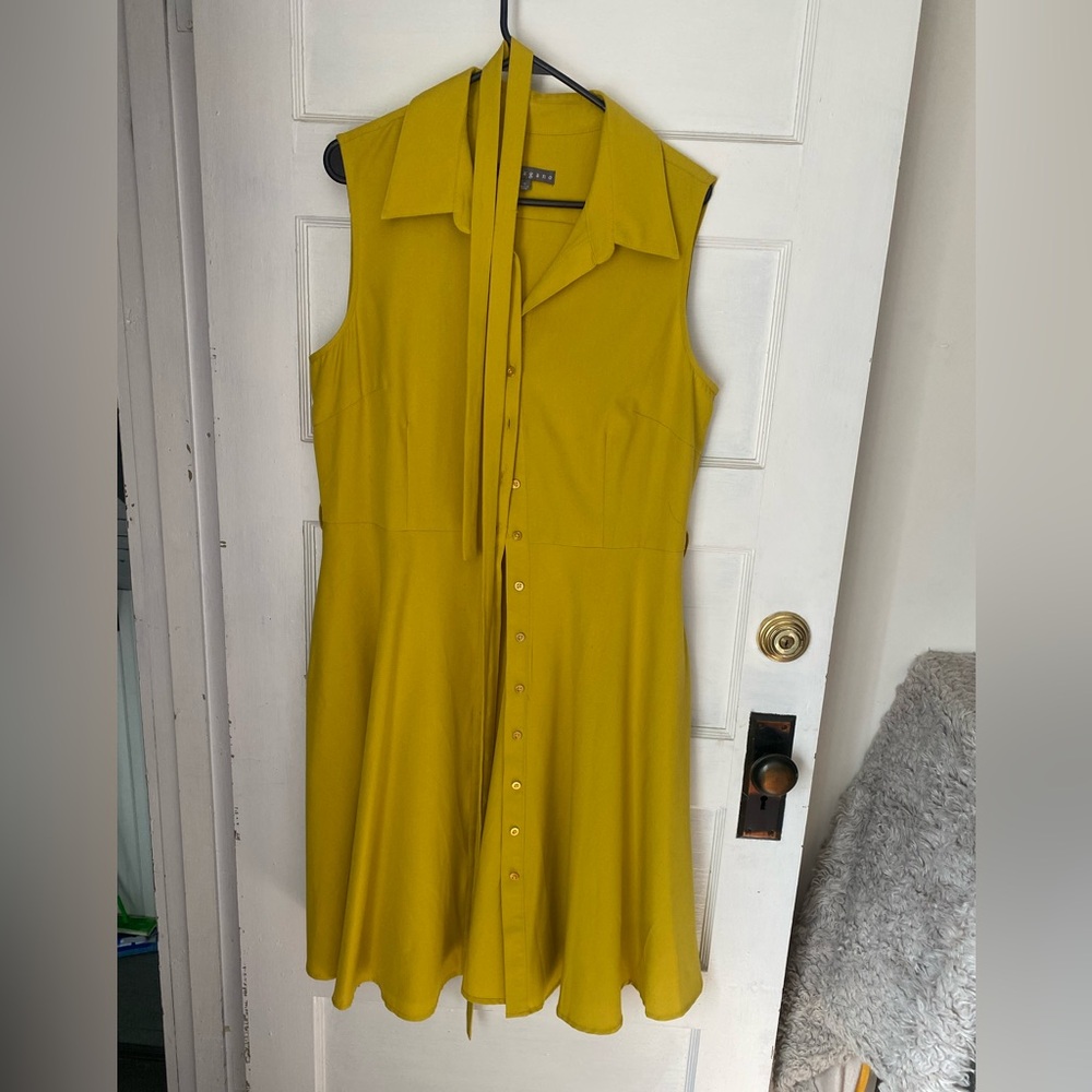 Button Up Belted Midi